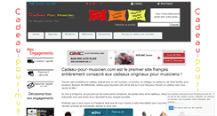 Desktop Screenshot of cadeau-pour-musicien.com